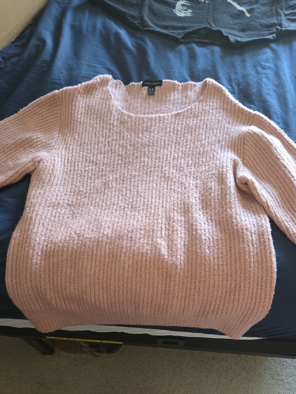 Bubblegum Pink Scoop Knit Sweater (2 For $25)
